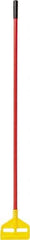 Rubbermaid - 60" Standard Fiberglass Clamp Jaw Mop Handle - 1" Mop Head Band, Plastic Connector, Use with Wet Mops - All Tool & Supply