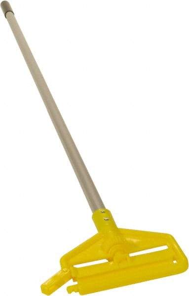 Rubbermaid - 60" Standard Aluminum Clamp Jaw Mop Handle - 1" Mop Head Band, Plastic Connector, Use with Wet Mops - All Tool & Supply