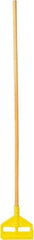 Rubbermaid - 54" Standard Hardwood Clamp Jaw Mop Handle - 1" Mop Head Band, Plastic Connector, Use with Wet Mops - All Tool & Supply