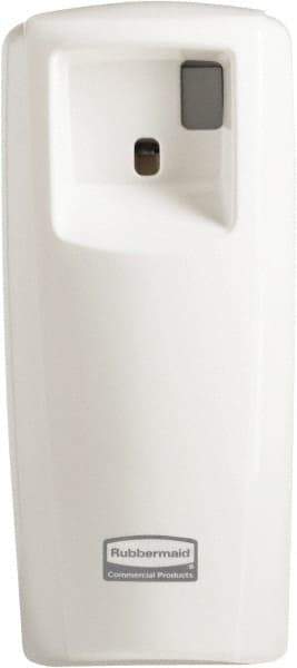 Rubbermaid - 0.019 Cu Ft Coverage, White Metered Aerosol Dispenser - All Tool & Supply