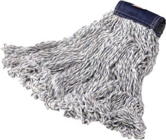 Rubbermaid - Blue Head Band, Large Blended Fiber Loop End Mop Pad - Quick Change Connection - All Tool & Supply