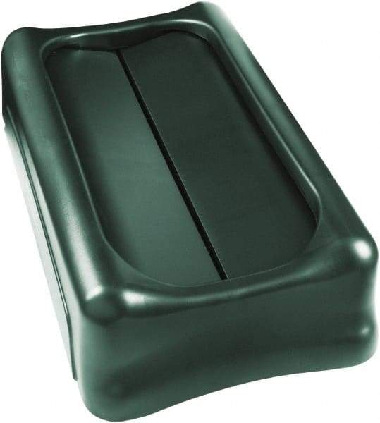 Rubbermaid - Rectangle Lid for Use with Rectangular Trash Cans - Green, For Slim Jim Trash Cans - All Tool & Supply