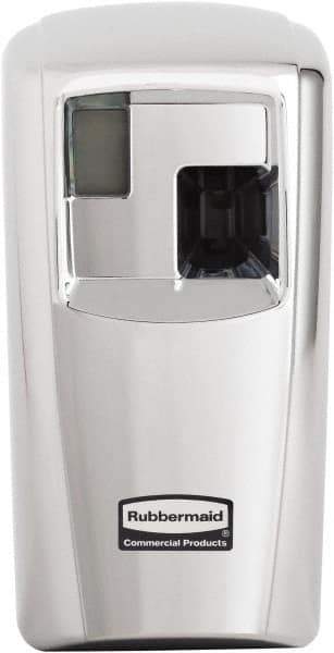 Rubbermaid - 0.012 Cu Ft Coverage, Chrome Metered Aerosol Dispenser - C Battery Required - All Tool & Supply