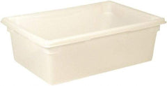 Rubbermaid - Rectangular, White Polyethylene Food Tote Box - 9" High x 18" Wide x 26" Long, with Snap-On Lid - All Tool & Supply