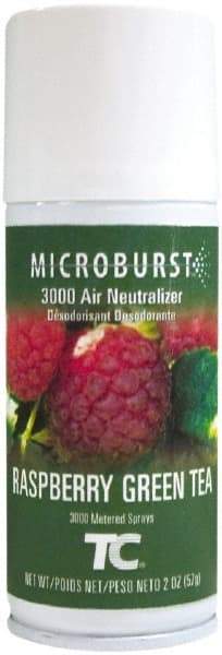 Rubbermaid - 2 oz Air Freshener Dispenser Aerosol Refill - Raspberry Green Tea, Compatible with Microburst 3000 Dispensers - All Tool & Supply