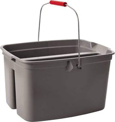 Rubbermaid - 19 Qt Double Pail - 18" Long x 10" High, Gray - All Tool & Supply