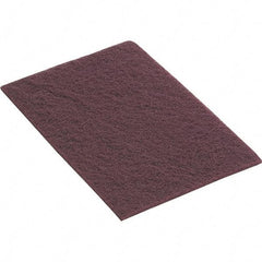 WALTER Surface Technologies - Medium Grade, Aluminum Oxide Hand Pad - Maroon, 6" Wide x 9" Long, Nonwoven - All Tool & Supply