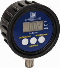 SSI Technologies - 2-1/2" Dial, 1/4 Thread, 0-500 Scale Range, Pressure Gauge - Lower Connection Mount, Accurate to 1% of Scale - All Tool & Supply