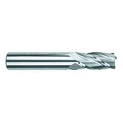 1 Dia. x 4 Overall Length 4-Flute .125 C/R Solid Carbide SE End Mill-Round Shank-Center Cut-TiAlN - All Tool & Supply