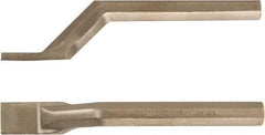 Ampco - Stiff Aluminum Bronze Alloy Bent Scraper - 1" Blade Width - All Tool & Supply