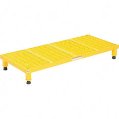 Vestil - 5" High x 19" Wide x 48" Deep, Yellow Step Stand - Steel, 500 Lb Capacity - All Tool & Supply