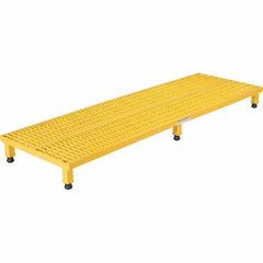 Vestil - 5" High x 24" Wide x 72" Deep, Yellow Step Stand - Steel, 500 Lb Capacity - All Tool & Supply