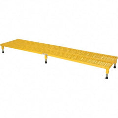 Vestil - 5" High x 24" Wide x 96" Deep, Yellow Step Stand - Steel, 500 Lb Capacity - All Tool & Supply