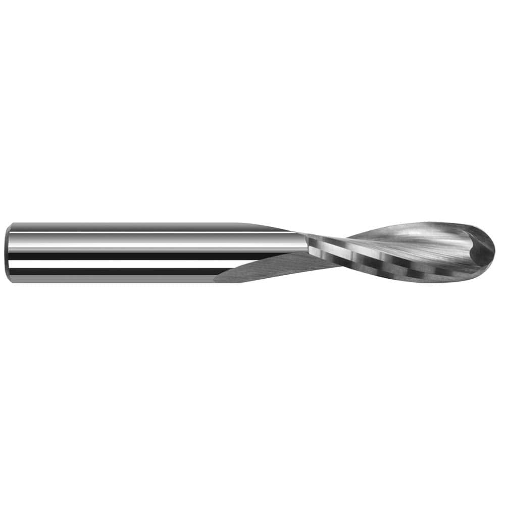 Harvey Tool - Ball End Mills; Mill Diameter (Inch): 3/8 ; Mill Diameter (Decimal Inch): 0.3750 ; Number of Flutes: 2 ; Length of Cut (Inch): 2 ; Length of Cut (Decimal Inch): 2.0000 ; Material: Solid Carbide - Exact Industrial Supply