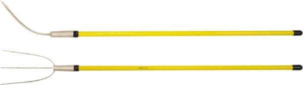 Ampco - Hay Fork with 54" Straight Fiberglass Handle - 7" Blade Width, 3 Tines, 11-1/2" Tine Length - All Tool & Supply