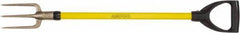 Ampco - Guncotton Fork with 29" Straight Fiberglass Handle - 4" Blade Width, 3 Tines, 5-1/4" Tine Length - All Tool & Supply