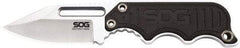 SOG Specialty Knives - 1-29/32" Long Blade, 5Cr15MoV Stainless Steel, Fine Edge, Fixed Blade Knife - 4.8" OAL, Includes Hard Molded Nylon Sheath - All Tool & Supply