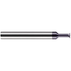 Harvey Tool - 1/4" Diam 90° 0.044" Chamfer 5-Flute Solid Carbide Back Chamfer - Exact Industrial Supply