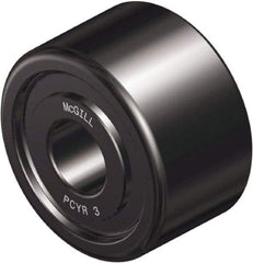 McGill - 1" Bore, 3-1/4" Roller Diam x 1-3/4" Roller Width, Steel Plain Yoke Roller - 14,300 Lb Dynamic Load Capacity, 1.81" Overall Width - All Tool & Supply