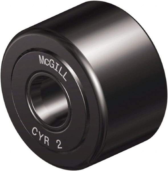 McGill - 1" Bore, 3-1/4" Roller Diam x 1-3/4" Roller Width, Steel Yoke Cam Follower - 15,720 Lb Dynamic Load Capacity, 1-13/16" Overall Width - All Tool & Supply