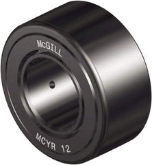 McGill - 35mm Bore, 72mm Roller Diam x 29mm Width, Steel Crowned Yoke Roller - 10,650 Lb Dynamic Load Capacity, 29mm Overall Width - All Tool & Supply