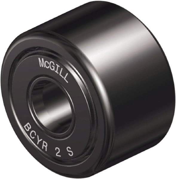 McGill - 1" Bore, 3" Roller Diam x 1-3/4" Roller Width, Steel Sealed Self-Lubricating Yoke Cam Follower with Nonmetallic Bushing - 1.81" Overall Width - All Tool & Supply