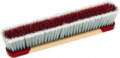 Harper Brush - 18" Medium Duty Synthetic Push Broom - 3" Bristle Length, Wood Block, Bolt-On Handle Connection, Handle Sold Separately - All Tool & Supply