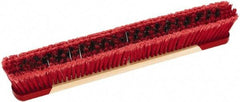 Harper Brush - 24" Smooth Surface Synthetic Push Broom - 3" Bristle Length, Wood Block, Bolt-On Handle Connection, Handle Sold Separately - All Tool & Supply