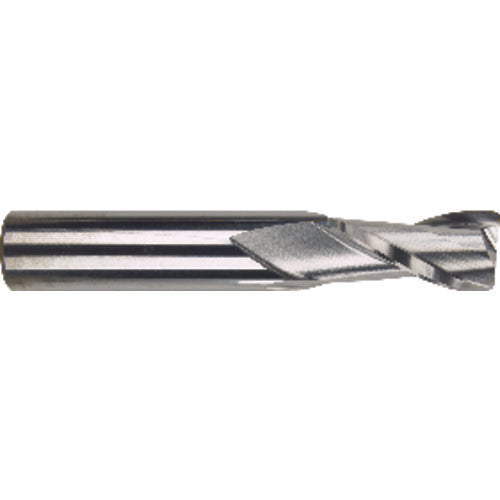 1/8″ × 1/8″ × 1/2″ × 1 1/2″ 2 Flute Single End Carbide Finishing Center Cutting End Mill-TiN - All Tool & Supply