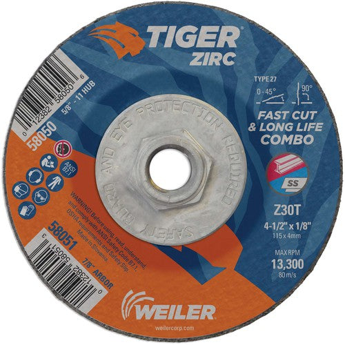 ‎4-1/2X1/8 TIGER ZIRC TYPE 27 - All Tool & Supply