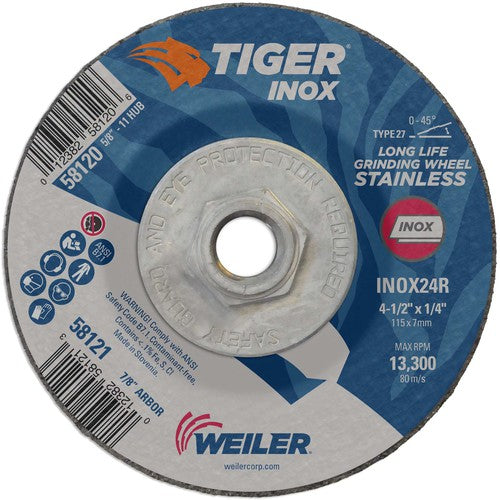 ‎4-1/2X1/4 TIGER INOX TYPE 27 - All Tool & Supply