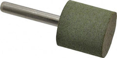 Grier Abrasives - 1" Max Diam x 2-1/2" Long, Cylinder W220, Rubberized Point - Coarse Grade, Aluminum Oxide, Mounted - All Tool & Supply