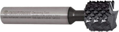 Controx - 14.22mm Diam, 0.45" LOC, Square End, Solid Carbide Diamond Pattern Router Bit - Right Hand Cut, 2-61/64" OAL - All Tool & Supply