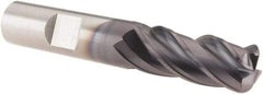 M.A. Ford - 1/2", 4 Flute, Solid Carbide, 1/8" Corner Radius End Mill - 3" OAL, 1-1/4" LOC - All Tool & Supply