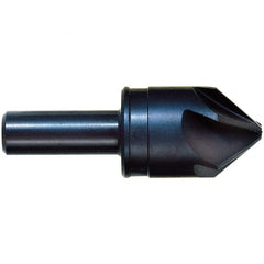 M.A. Ford - 1/4" Head Diam, 1/4" Shank Diam, 6 Flute 82° High Speed Steel Countersink - All Tool & Supply