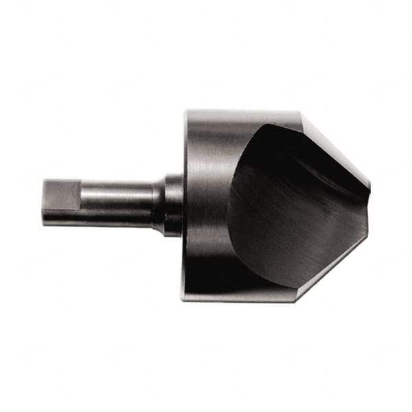 M.A. Ford - 1/2" Head Diam, 1/4" Shank Diam, 1 Flute 82° High Speed Steel Countersink - 2" OAL - All Tool & Supply