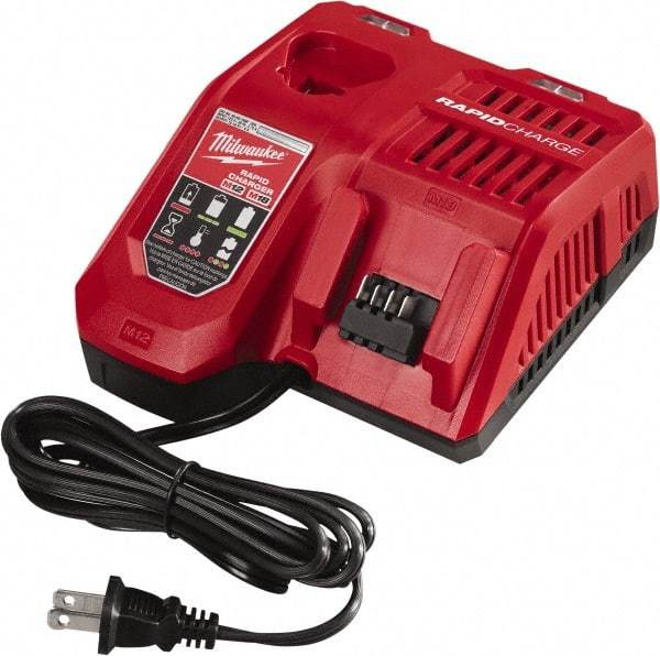 Milwaukee Tool - 18 & 12 Volt, Lithium-Ion Power Tool Charger - AC Wall Outlet Power Source - All Tool & Supply