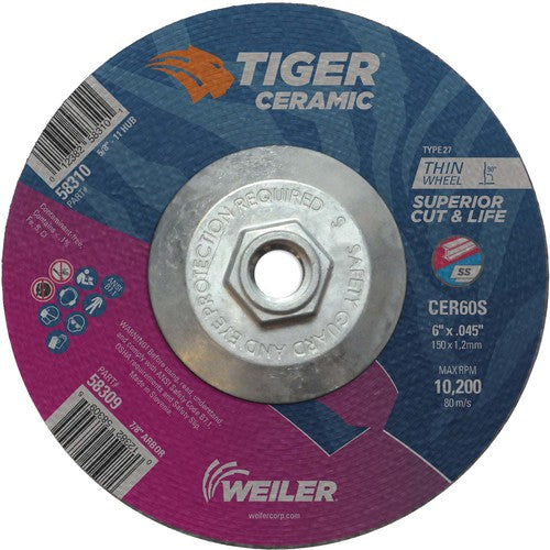 6X.045 TIGER CERAMIC T27 C/O WHL - All Tool & Supply