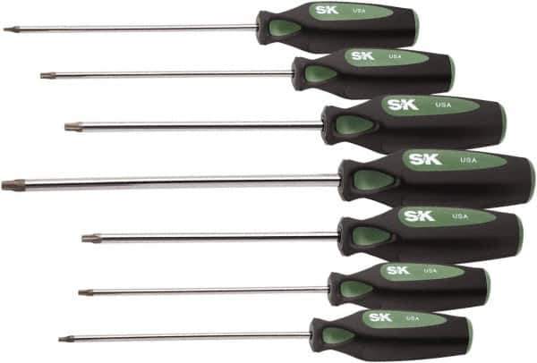 SK - 7 Piece T10 to T40 Ergonomic Handle Torx Driver Set - All Tool & Supply