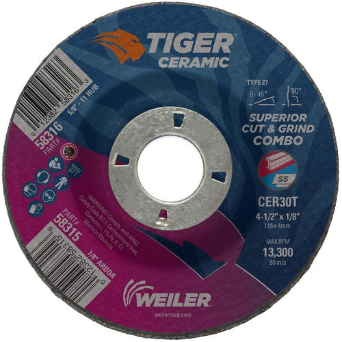 ‎4-1/2X1/8 TIGER CERAMIC TYPE - All Tool & Supply