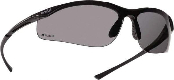 bolle SAFETY - Polarized Gray Lenses, Frameless Polarized Glasses - Anti-Fog, Scratch Resistant, Size M, Wrap Around - All Tool & Supply