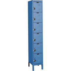 Hallowell - 6 Door, 6 Tier, Ready-Built Wardrobe & Box Lockers - All Tool & Supply