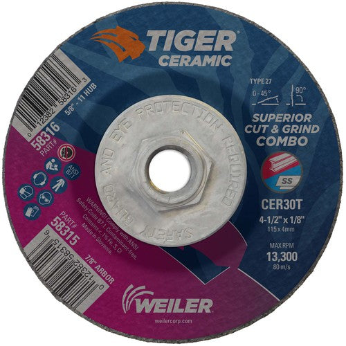 ‎4-1/2X1/8 TIGER CERAMIC TYPE - All Tool & Supply