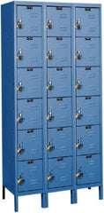 Hallowell - 18 Door, 6 Tier, Ready-Built Wardrobe & Box Lockers - All Tool & Supply