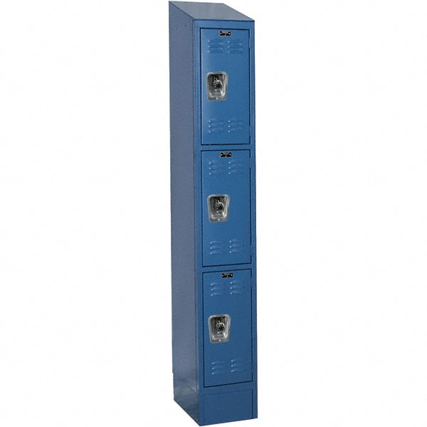 Hallowell - 3 Door, 3 Tier, Ready-Built Wardrobe & Box Lockers - All Tool & Supply