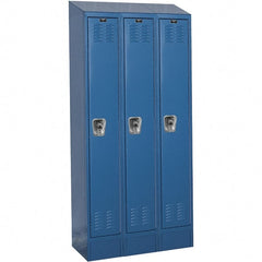 Hallowell - 3 Door, 1 Tier, Ready-Built Wardrobe & Box Lockers - All Tool & Supply