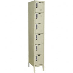 Hallowell - 6 Door, 6 Tier, Electronic Access Lockers - All Tool & Supply