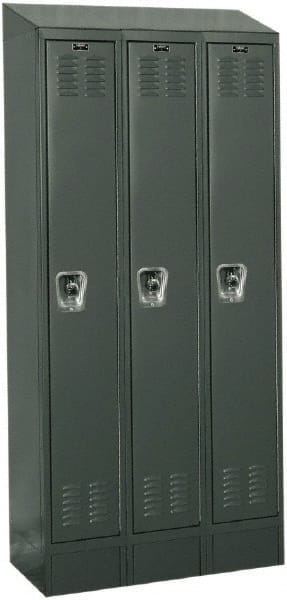 Hallowell - 3 Door, 1 Tier, Ready-Built Wardrobe & Box Lockers - All Tool & Supply