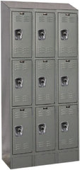 Hallowell - 9 Door, 3 Tier, Ready-Built Wardrobe & Box Lockers - All Tool & Supply