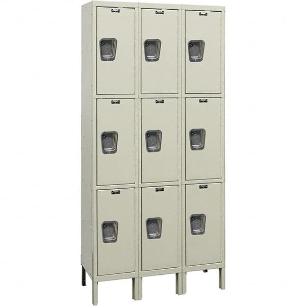 Hallowell - 9 Door, 3 Tier, Premium Wardrobe Lockers - All Tool & Supply